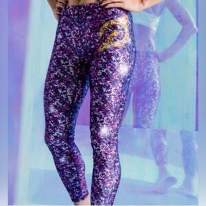 Terez for Peloton ✨Sparkling✨Purple and Pink Leggings